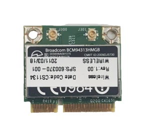 HP 625 Karte Wifi BCM94313HMGB Drahtlos Wifi WLAN Card - Afbeelding 1 van 2
