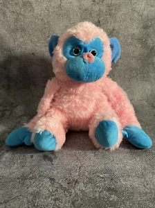 Peluche Mono Rosa y Azul Usado - Imagen 1 de 9