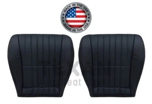 Front Bottom Seat Cover Leatherette Perforated Black For 2000-2002 Chevy Camaro - Picture 1 of 22