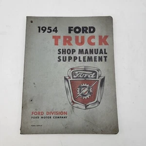 1954 Ford Truck Shop Manual Supplement 7099-54 January 1954 - Imagen 1 de 5