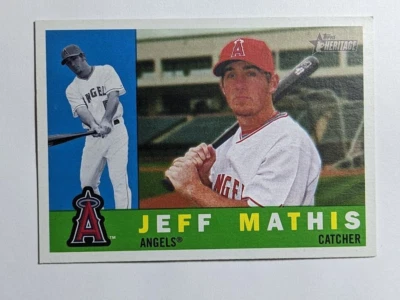 2009 Topps Heritage #167 Jeff Mathis Los Angeles Angels - Image 1 of 2
