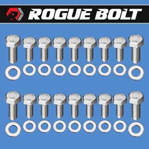 SBC OIL PAN BOLTS HEX STAINLESS STEEL KIT SMALL BLOCK CHEVY 283 327 350 383 400 - Bild 1 von 1