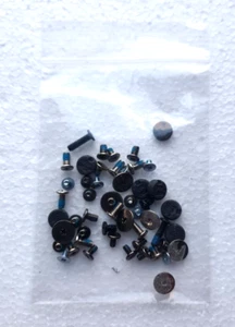 HP 14-DB Screw Pack Set Screws + Base caps BLUE Chromebook GENUINE - Picture 1 of 1