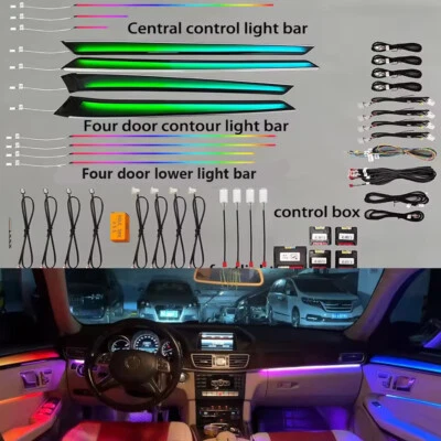 Luz ambiental LED para Mercedes-Benz Clase E 2010-2015 lámpara atmosférica 64 colores Foto 1 de 4