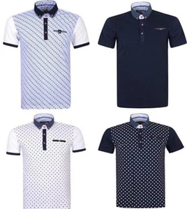 ✅Herren Designer THOMSON & RICHARDS✅ Polo T-Shirt Smart Freizeit Knopf Kragen NEU✅ - Bild 1 von 9
