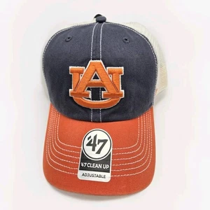 47 Auburn Tigers Vintage Navy Two-Tone Clean Up Trawler Snapback Hat - Bild 1 von 5