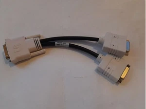 DMS-59 Male To Dual DVI Female Y Splitter Cable - Picture 1 of 3