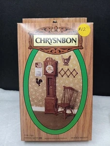 Dollhouse Heritage Mini Vtg Chrysnbon Model Kit F-100 Grandfather Clock Chair  - Picture 1 of 7