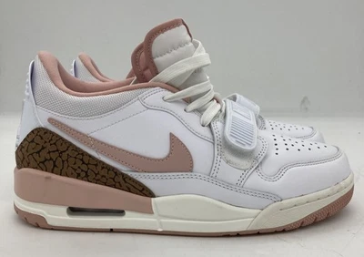 Nike Air Jordan 1 Zapatillas bajas blancas y rosas talla 9 FQ7827-116 Foto 1 de 4