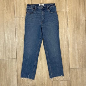 Abercrombie 90s Straight Ultra High Rise Jeans Gr. 28 ausgefranster Saum Vintage - Bild 1 von 9