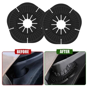 2Pcs Car Accessories Windshield Wiper Arm Bottom Hole Pad Protector Cover Black - Foto 1 di 12
