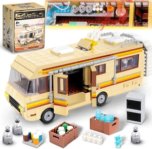 Baustein Set Breaking Bad Wohnmobil Camper Van Heisenberg Eigenbau Modell Set 986 Teile - Bild 1 von 7