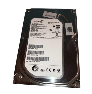 Hard disk ST3250312AS Seagate Barracuda 250GB 7200RPM SATA 6Gbps 8MB 3.5 - Immagine 1 di 2