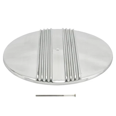 14" Split Finned Air Cleaner Top Polished Aluminum Hot Rod Muscle Car Foto 1 de 4