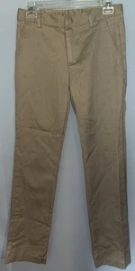 Galaxy Authentic School Uniform Pants Boys 16 Slim Fit Khaki - Picture 1 of 3