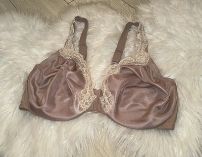 Sujetador Olga 35061 espalda lisa soporte supremo encaje con aros para mujer 38DD beige Foto 1 de 4