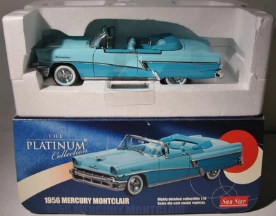 Mercury Montclair 1956 1:18 Sun Star Platinum 5131 conv.  Niagra azul sin usar, en caja Foto 1 de 4