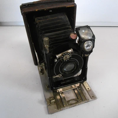 ancien appareil photo a soufflet zeiss tessar - Photo 1/4