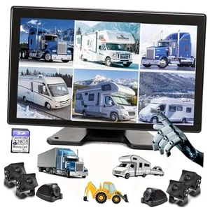 Monitor telecamera di backup 10,1" 1080P e DVR integrato per camper camion rimorchio posteriore  - Foto 1 di 8