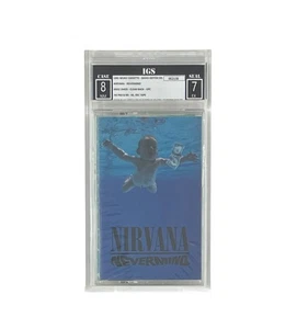 Nirvana Nevermind 1991 Sealed Cassette Tape Graded Encapsulated IGS Kurt Cobain - Picture 1 of 5