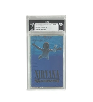 Nirvana Nevermind 1991 Sealed Cassette Tape Graded Encapsulated IGS Kurt Cobain - Image 1 of 4