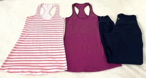 Lotto Lululemon (2 Top 1 Align Jogger Colore Navy) Taglia:4 Ottime Condizioni - Foto 1 di 5