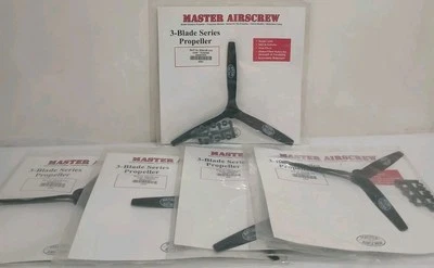 Qty (5) Master Airscrew Propeller 3-Blade Series 9 x 7 (23 x 18 cm) Pusher - Image 1 of 3