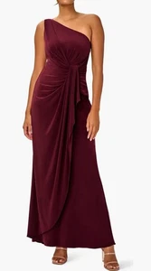 Neu ohne Etikett Adrianna Papell Damen One-Shoulder Jerseykleid Größe 12 - Bild 1 von 6