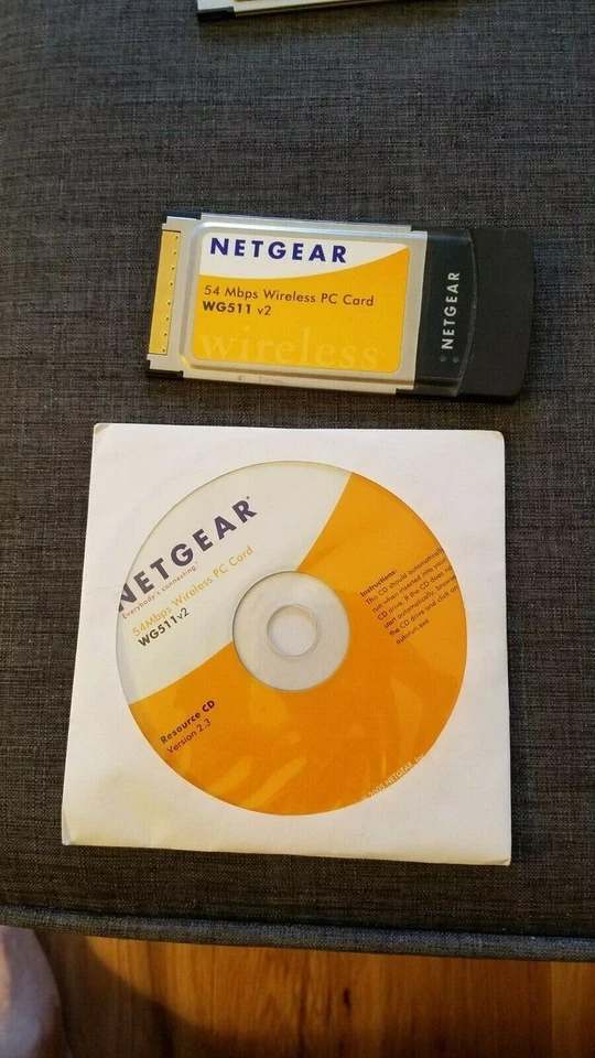 Netgear 54 Mbps WiFi PC PCMCIA Card WG511 v2 withdriver disk - Image 1 of 1