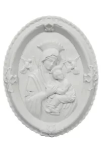 Targa Targa Madonna del Perpetuo Soccorso Vergine Maria Statua Vittoria Made Italy - Foto 1 di 3