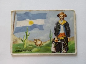 FIGURINA CARTONATA GLI STATI DEL MONDO BANDIERE SIDAM 1960 ARGENTINA n 10 - Foto 1 di 2