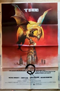 Q-LA SERPIENTE ALADA, 1983 27x41 póster de una hoja DAVID CARRADINE, Larry Cohen - Imagen 1 de 5