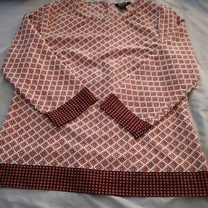 J. Crew Top Women's S  Geometric Print Casual  - Picture 1 of 15