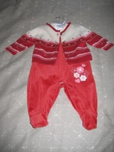Small Wonders Infant Girl Holiday Outfit Sz. 3/6 Months NWT - Picture 1 of 2