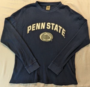 Penn State PSU Knit Sweater Football VTG Big Ball Sports Blue Mens Large - Picture 1 of 7