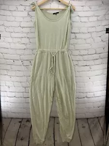 7 For All Mankind Jumpsuit Romper Light Green Womens Sz S - Picture 1 of 12