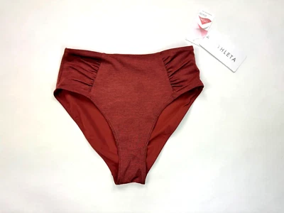 Athleta AquaLuxe High Waisted Bottom Women XS NWT $ 64 Shirred Side LinedStretch - Image 1 of 4