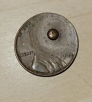 One of a kind very very rare 1962 error penny - Image 1 of 3