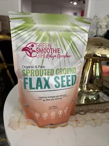Green Smoothie Girl Organic & Raw Flax Seed 7000mg Omegas 4g Fiber Fas Ship - Picture 1 of 3