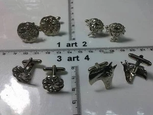 GEMELLI A SCATTO X CAMICIA bellissimi eleganti cufflinks 1 coppia ARTIGIANALI - Picture 1 of 1