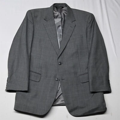 Blazer Traje Chaqueta Abrigo Deportivo Jos A Bank 42R Gris Cuadros Lana Cachemira Foto 1 de 4