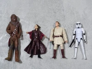 4x Star Wars HASBRO Action-Figur 3,75" z.B. Chewbacca, Obi-Wan Kenobi (J018) - Bild 1 von 14