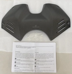 2018-21 Ducati Panigale V4/V4 S Carbon Tank Front Cover Set OEM #96981051A #L885 - Bild 1 von 14