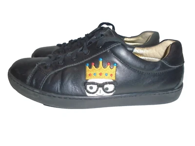 Tênis Dolce & Gabbana Feminino Couro Preto Tamanho UE 35 EUA 5 M - Imagem 1 de 4