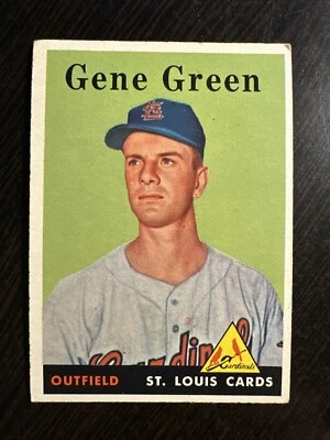 1958 TOPPS #366 GENE GREEN RC ST. LOUIS CARDINALS VG-EX *Hot Corner Vintage* - Image 1 of 2