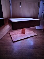 Oak Coffee Table, Handmade, Light Up Table With Leds, Solid Hardwood, gaming