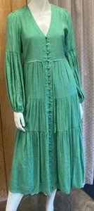Dotti Long Sleeve Dress Green Size 8 - Picture 1 of 6