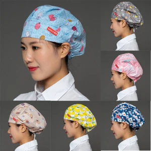 Print Chef Caps 17 Colors Breathable Men Women Waiter Dust Cap Chefs Hat - Picture 1 of 39