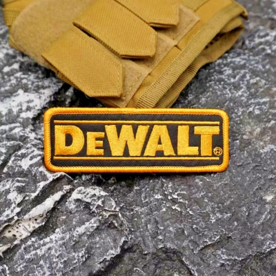 FABULOUS DeWALT EMBROIDERED IRON-ON PATCH....NASCAR SPONSOR... - Image 1 of 3