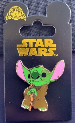 Disney Stitch Star Wars Yoda Pin - Image 1 of 2